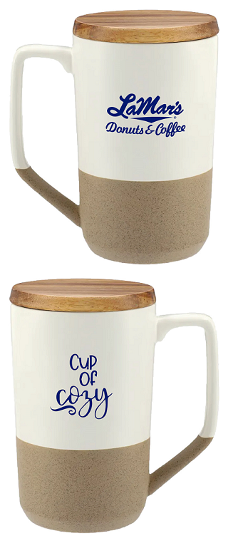 Tea and Coffee Mug w/Wood Lid
